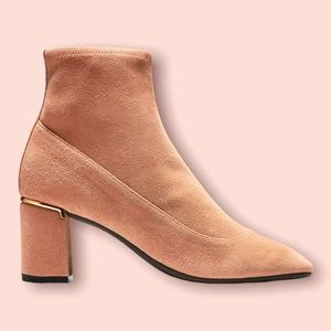 Cole Haan Laree Stretch Ankle Bootie Dusty Pink